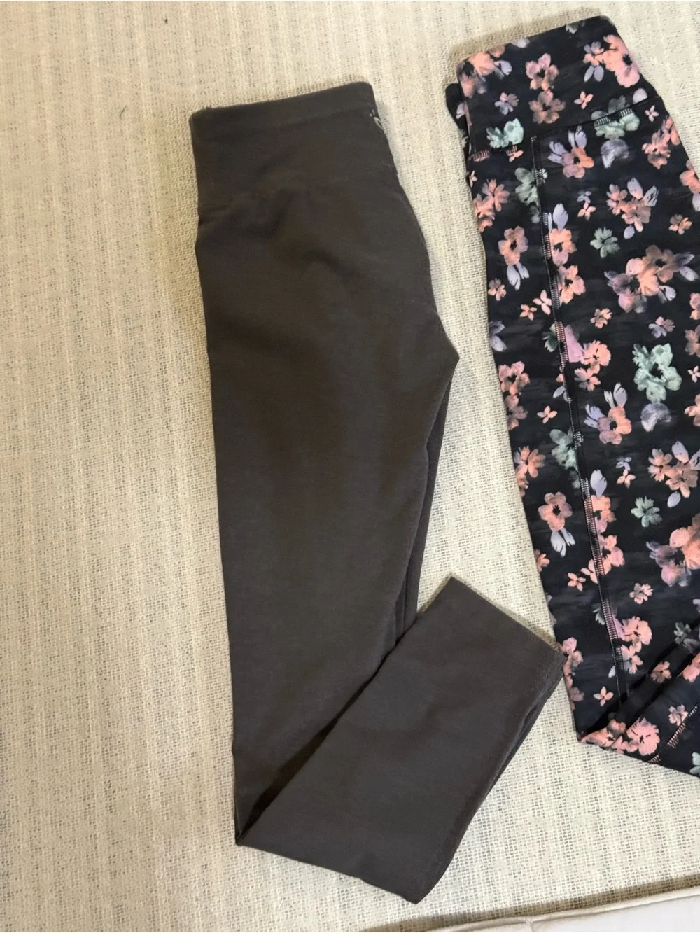 Justice Girl's sz 10 Leggings and Joggers Pants Lot of 4 Floral and Solid